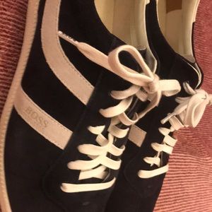 Hugo Boss Navy Suede Shoe Size 11